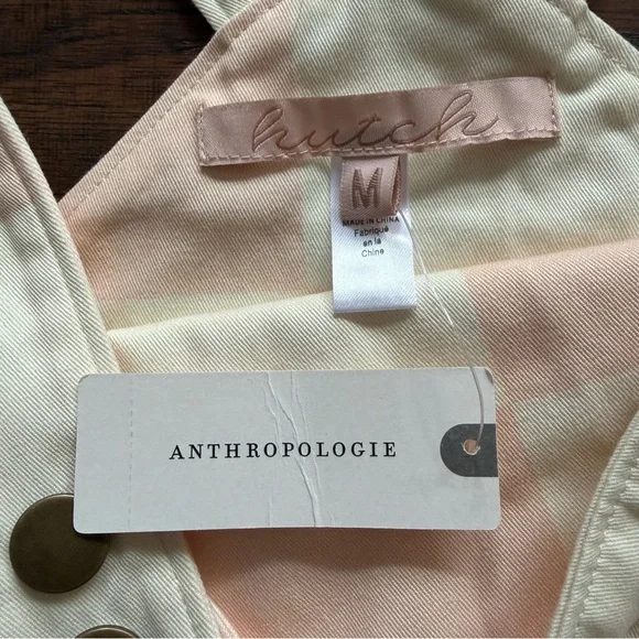 Anthropology Checkered Overalls Cotton Hipster Hippie Romper Hutch Shorts - Picture 4 of 14